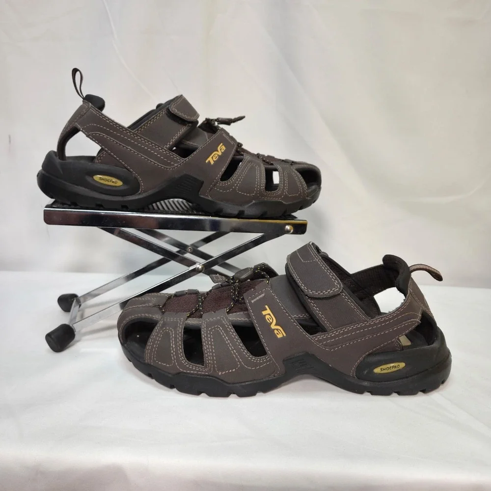 Teva Men's Forebay Water Sandal. Fisherman Shoe Turkish Coffee (Brown) | Size 9